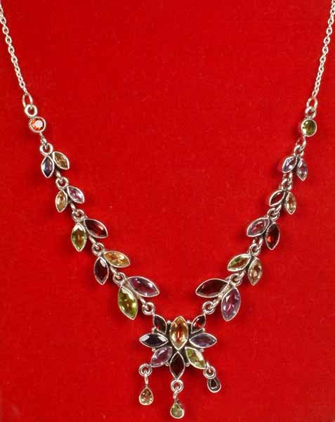Faceted Multi-Color Necklace