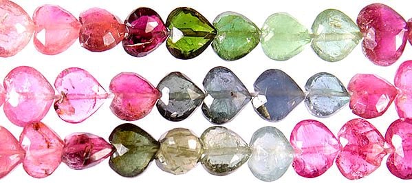 Faceted Multi-color Tourmaline Paan
