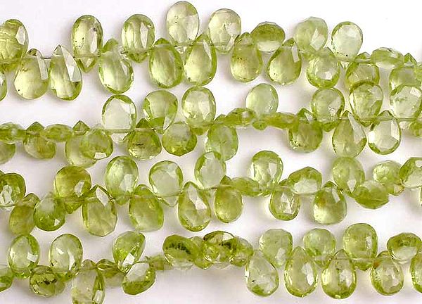 Faceted Peridot Briolette