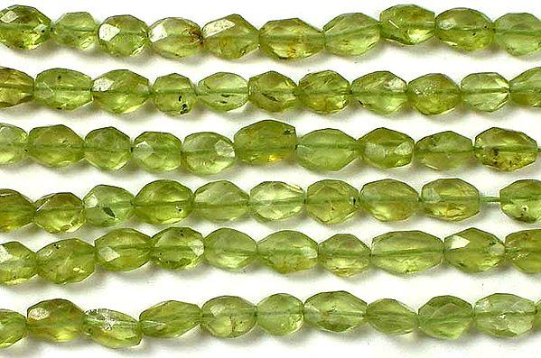 Faceted Peridot Ovals