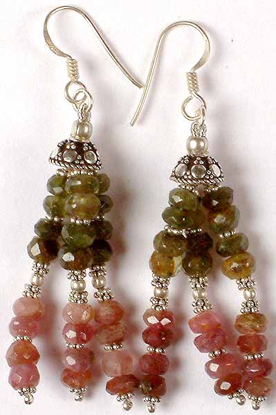 Faceted Pink & Green Tourmaline Showers