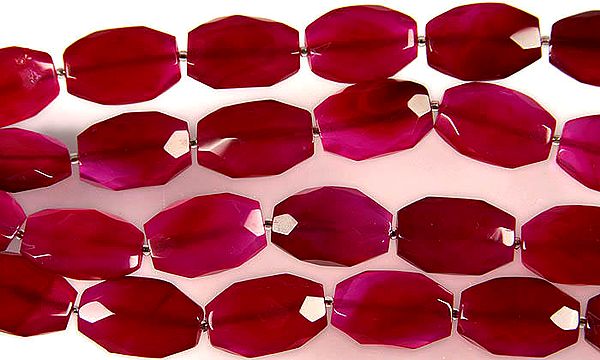 Faceted Pink Chalcedony Ovals