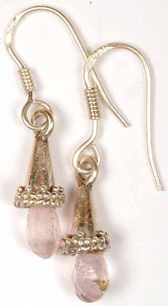 Faceted Pink Tourmaline Drop Earrings