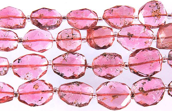 Faceted Pink Tourmaline Tumbles