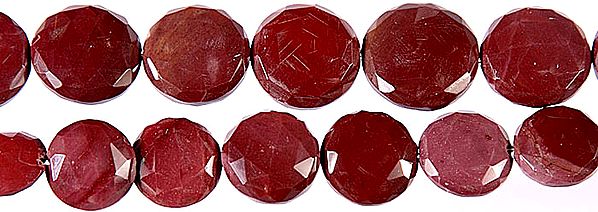 Faceted Ruby Coins
