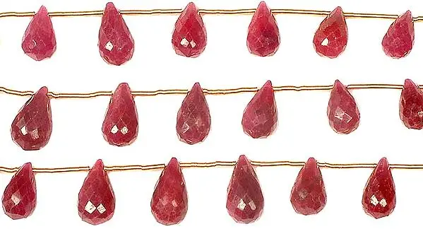 Faceted Ruby Drops