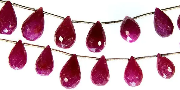 Faceted Ruby Drops