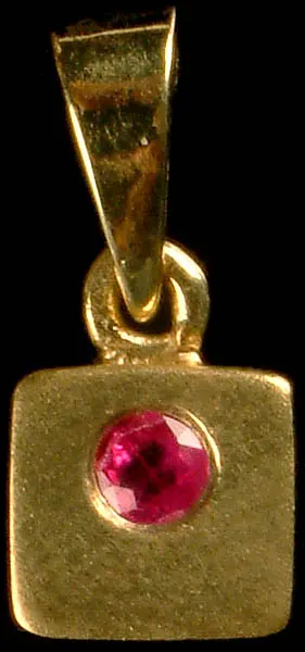 Faceted Ruby Pendant