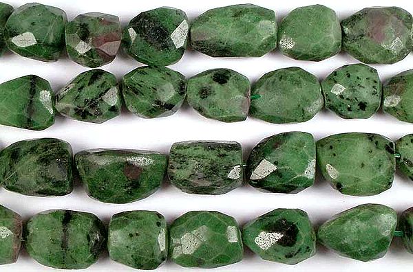 Faceted Ruby Zoisite Tumbles