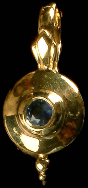 Faceted Sapphire Pendant (Sapphire = .08 Carats)