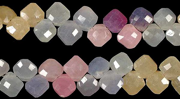 Faceted Sapphire Rhombuses