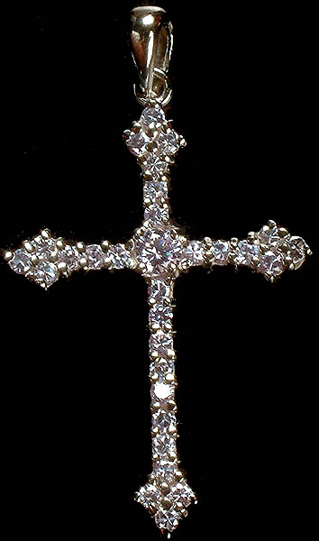 Faceted Stone Cross