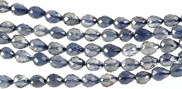 Faceted Straight Drilled Iolite Drops