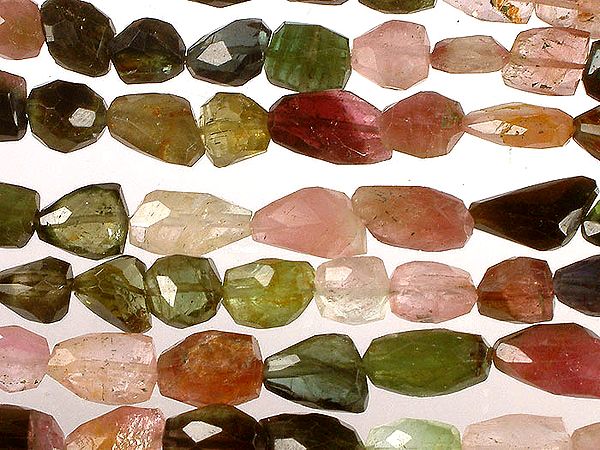 Faceted Tourmaline Tumbles