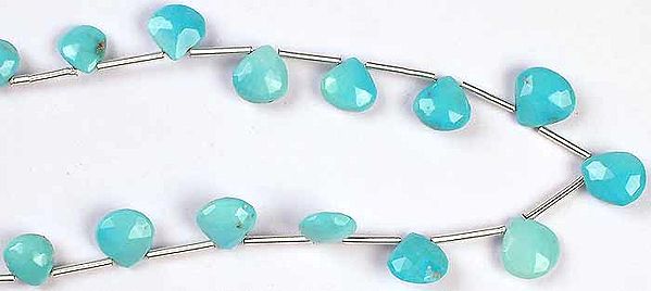 Faceted Turquoise Briolette