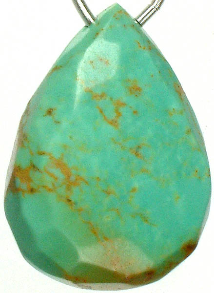 Faceted Turquoise Briolette<br>(Price Per Piece)