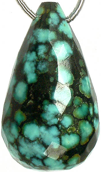 Faceted Turquoise Drop (Price Per Piece)