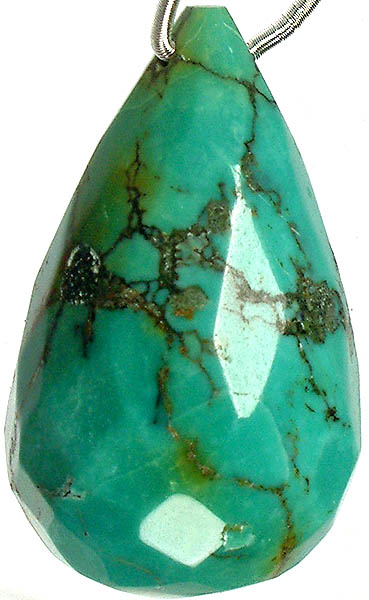 Faceted Turquoise Drop<br>(Price Per Piece)