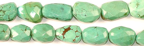 Faceted Turquoise Tumbles