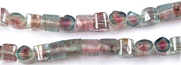 Faceted Watermelon Tourmaline Mixed Shapes