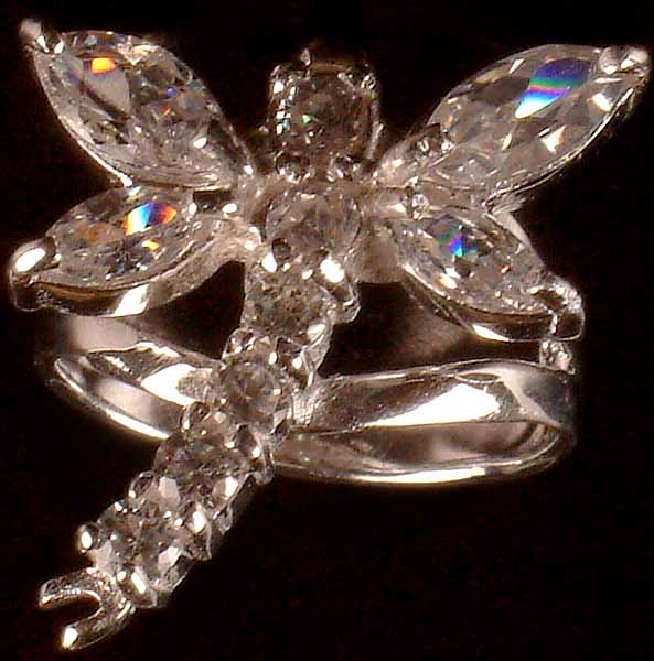 Faceted Zircon Dragon Fly