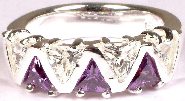 Faceted Zircon Ring