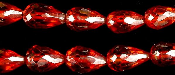 Faceted Zircon Straight Drilled Drops