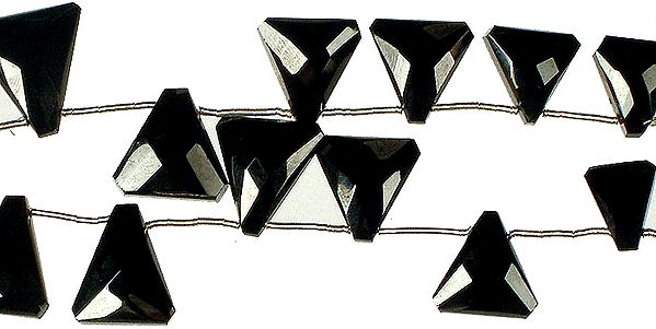 Fine Cut Black Onyx Triangles