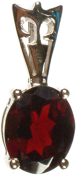 Fine Cut Garnet Small Pendant