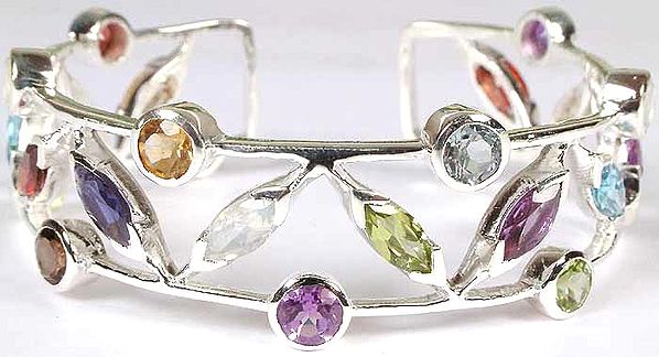 Fine Cut Gemstone Bracelet