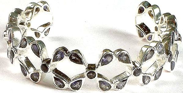 Fine Cut Iolite Bracelet