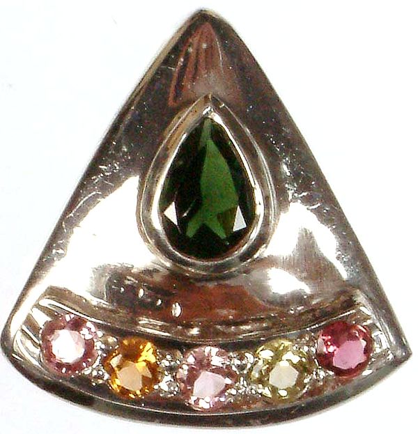 Fine Cut Tourmaline Pendant