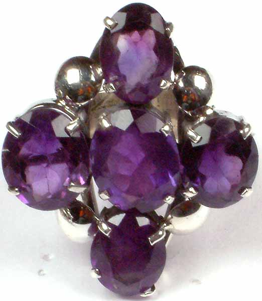 Fine Faceted Amethyst Ring