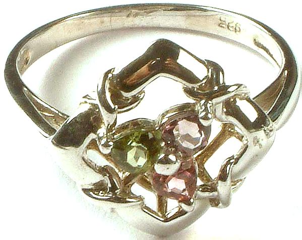 Fine Faceted Tourmaline Ring