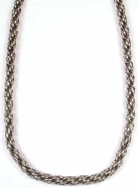 Fine Flexible Knotted Rope Necklace