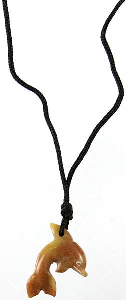 Fish Necklace with Black Cord