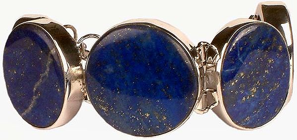 Five Stone Lapis Lazuli Bracelet