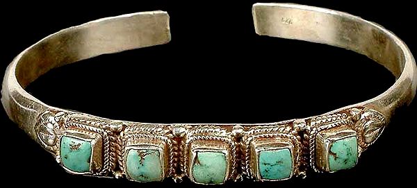 Five Stone Turquoise Bracelet