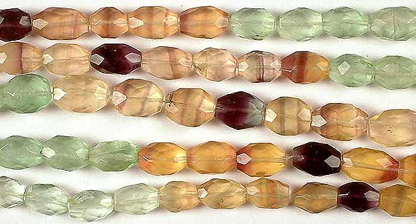 Fluorite Faceted Ovals