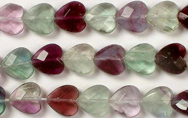 Fluorite Faceted Valentines