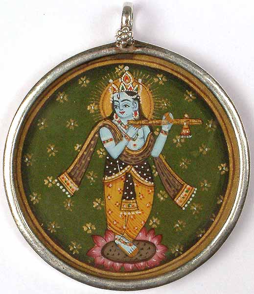 Fluting Krishna