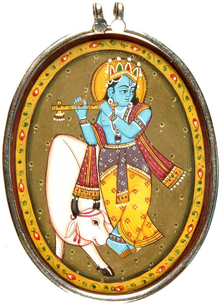 Fluting Krishna Pendant