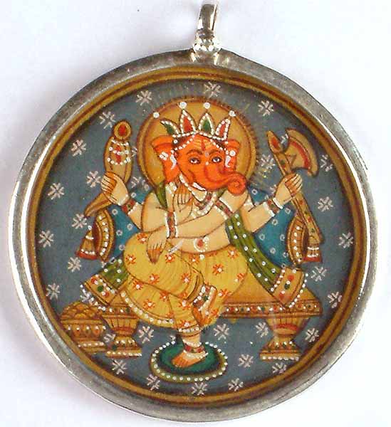 Four-Armed Blessing Ganesha Pendant