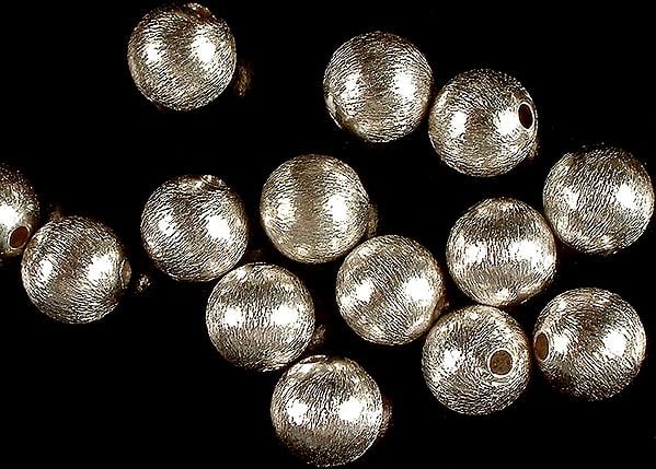 Frosted Sterling Balls (Price Per Two Pair)