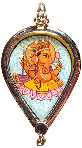 Ganesha Chanting the Syllable Mantra Om Namah Shivai
