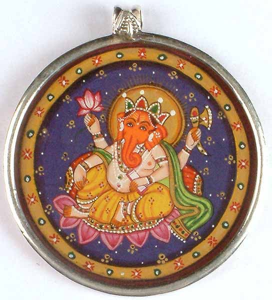 Ganesha in Maharaja-Lila Asana