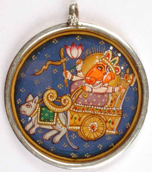 Ganesha on His Mouse Chariot