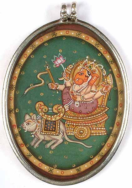 Ganesha on His Mouse Chariot