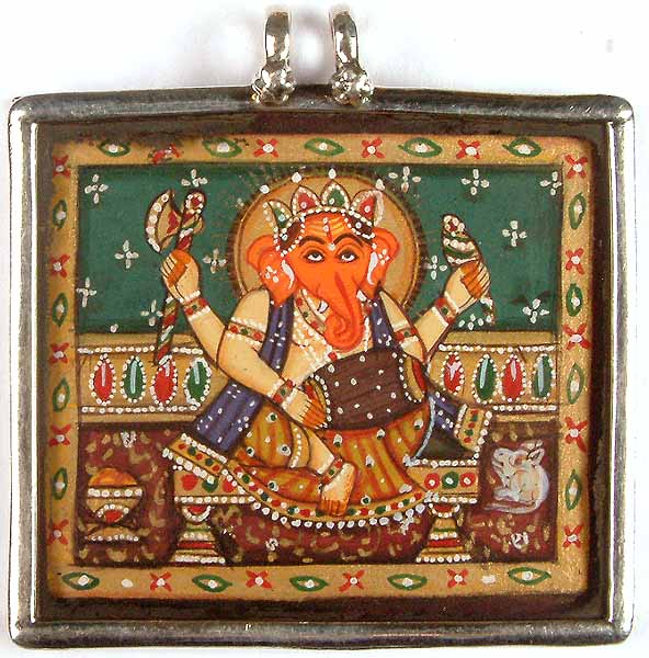 Ganesha Playing Mridangam
