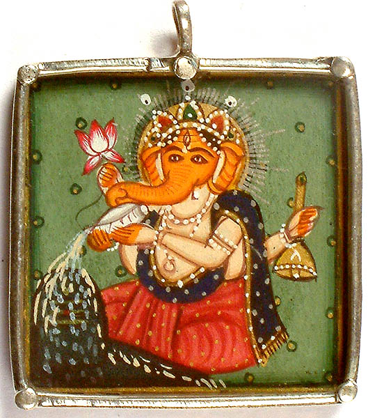 Ganesha Worships the Shivalinga